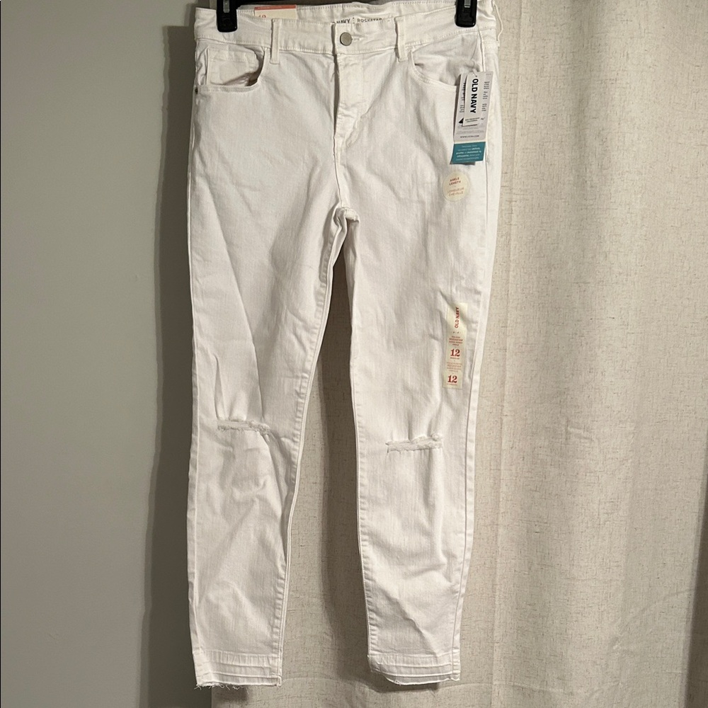 Old Navy Rockstar Women's White Jeans